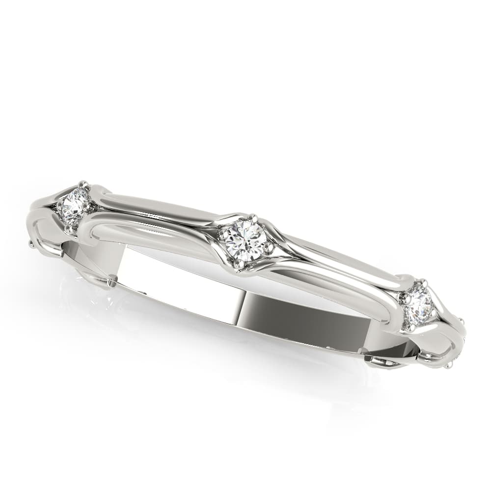 Stackable Accented Filigree Band — View 1