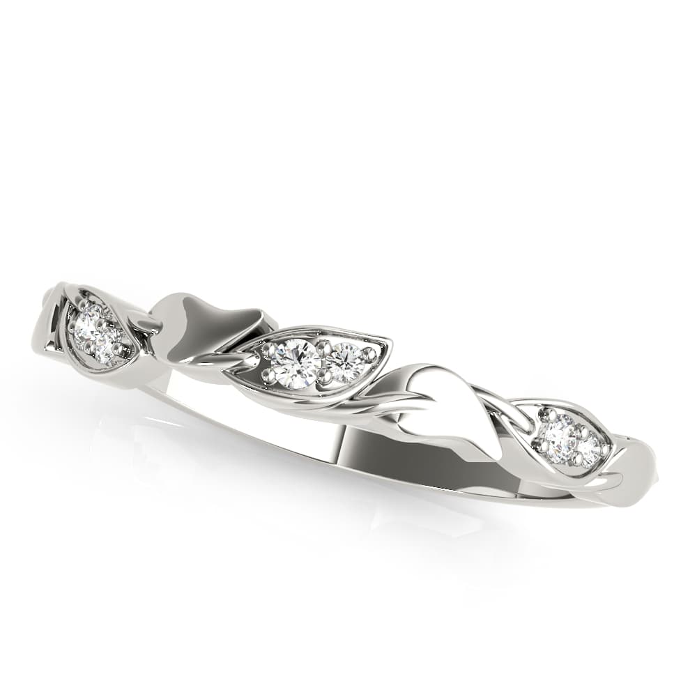 Nature Inspired Stackable Wedding Band — View 1