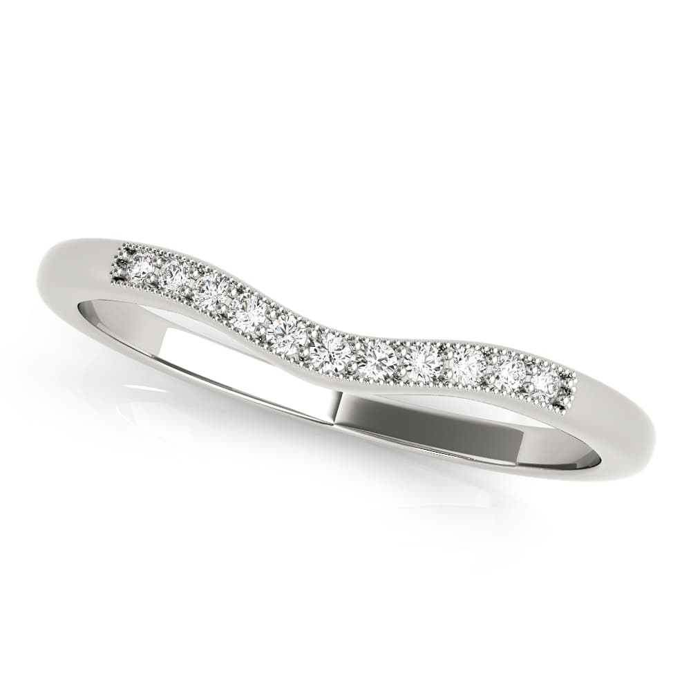 Wedding Band — 3/4 CT — View 1