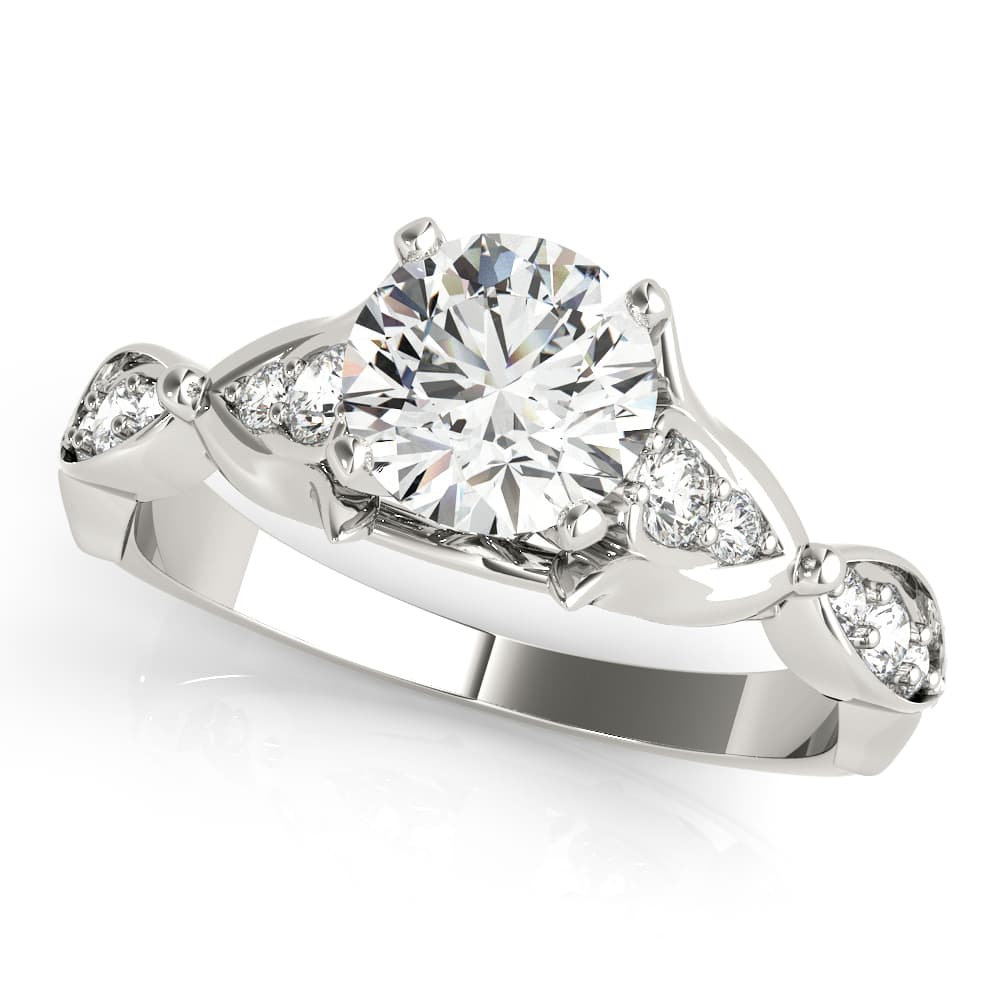 ENGAGEMENT RINGS — style 51131 in 10k White Gold