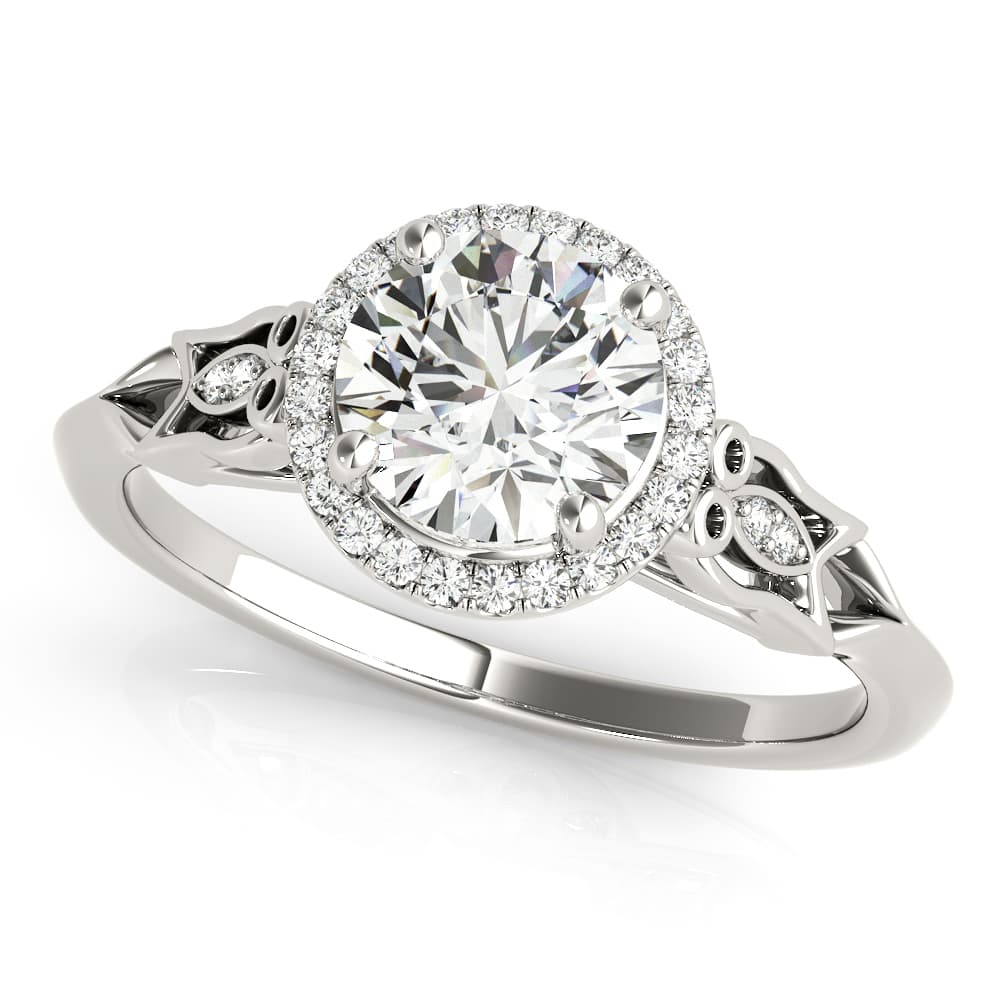 ENGAGEMENT RING — style 51137 in 10k White Gold