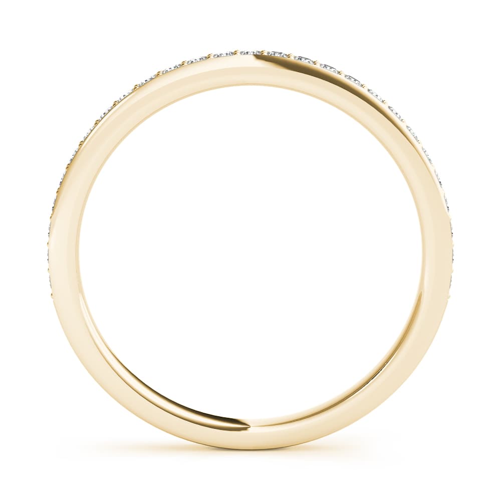 Diamond Wedding Band (0.2 ct. tw.), Side view in yellow gold