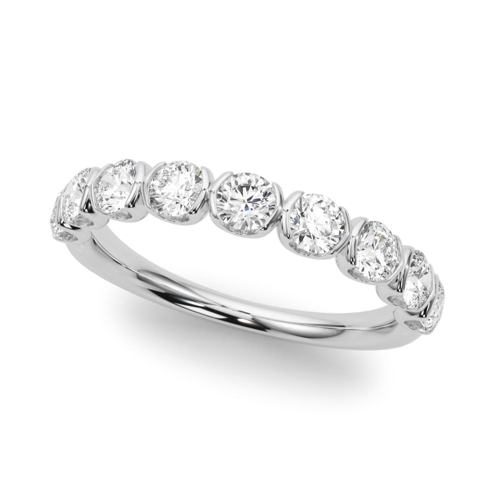 Bar Set Wedding Band — .30 CT — View 1