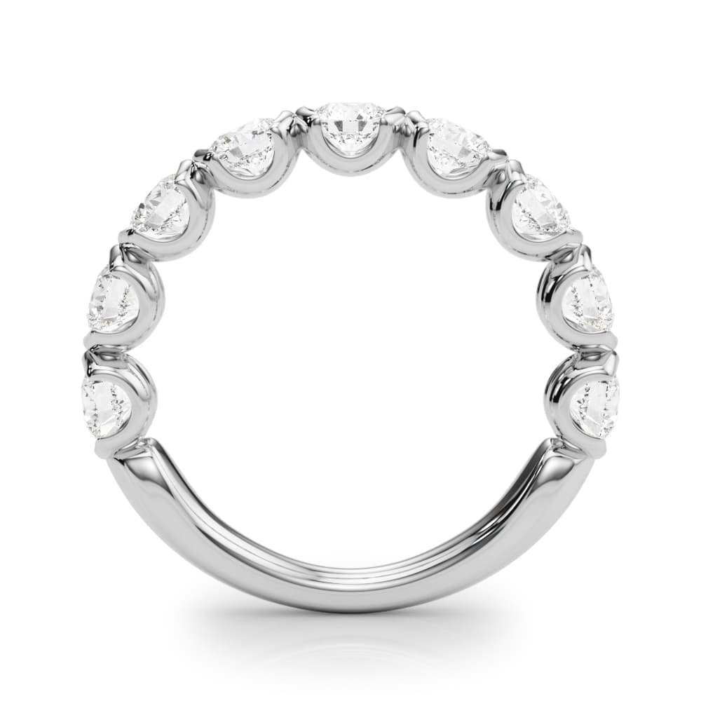Bar Set Wedding Band (1.8 ct. tw.), Side view in white gold or platinum