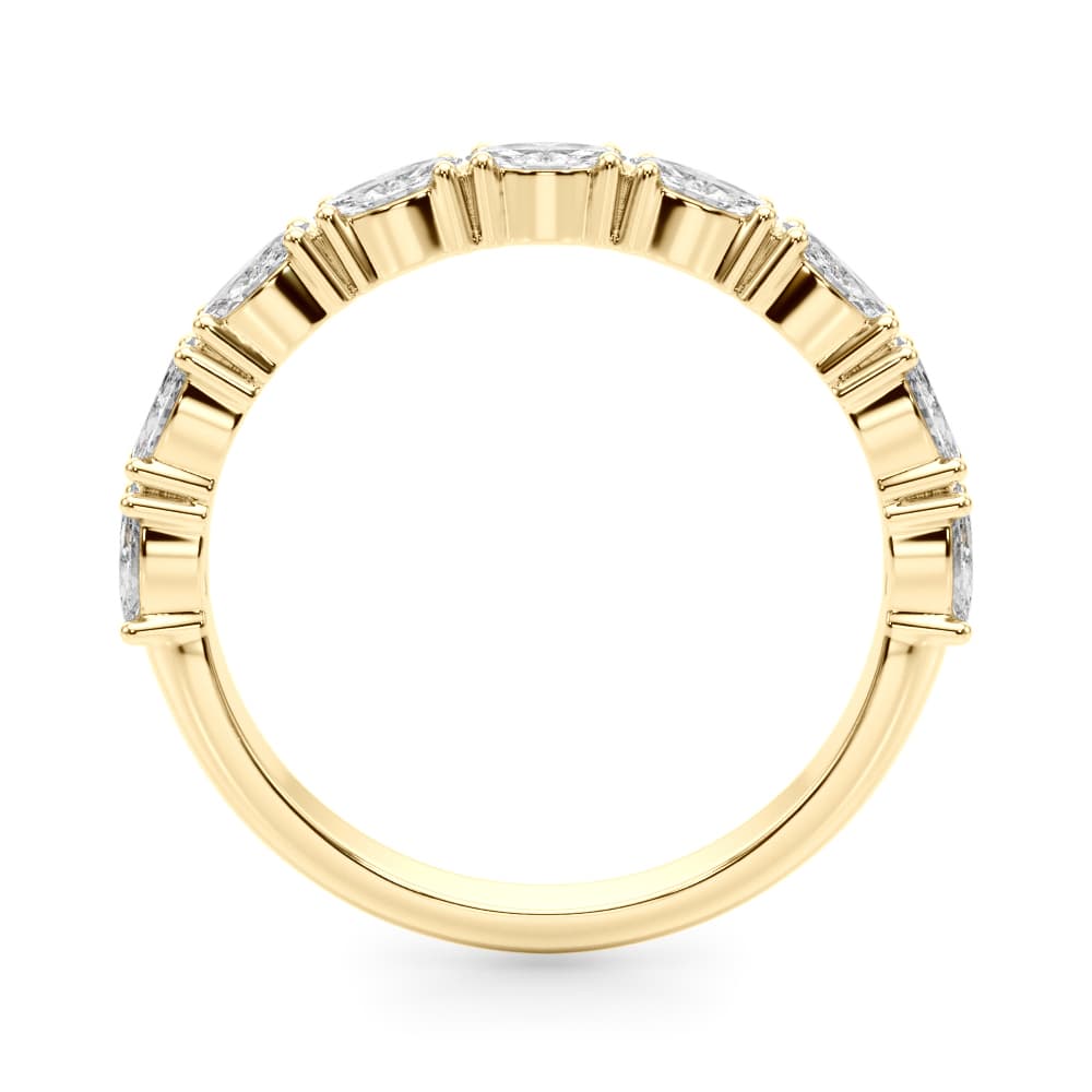 East-West Marquise Wedding Band (5/8 ct. tw.), Side view in yellow gold