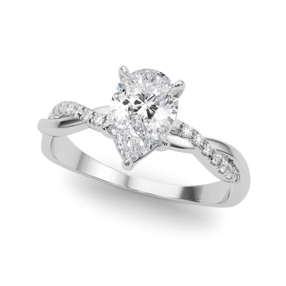 ENGAGEMENT RINGS — style 51196 in 10k White Gold