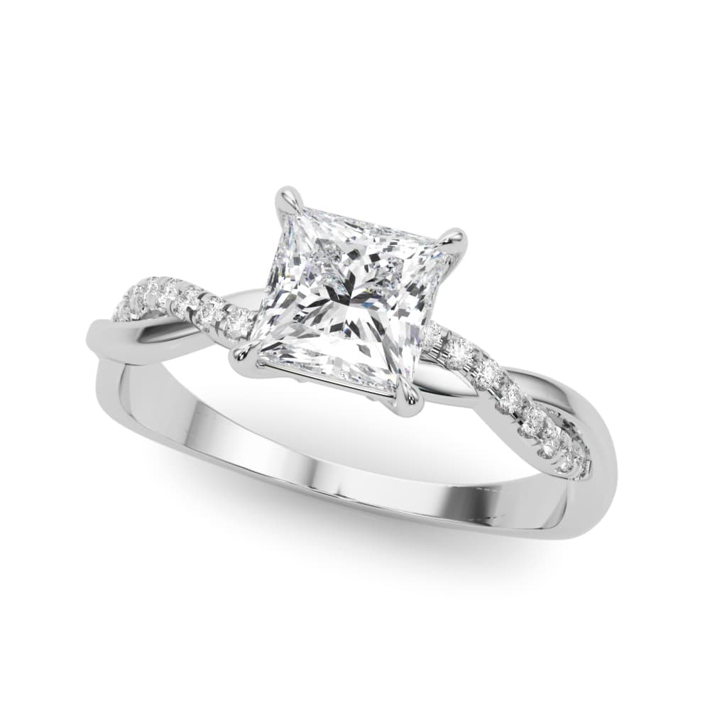 ENGAGEMENT RINGS — style 51197 in 10k White Gold