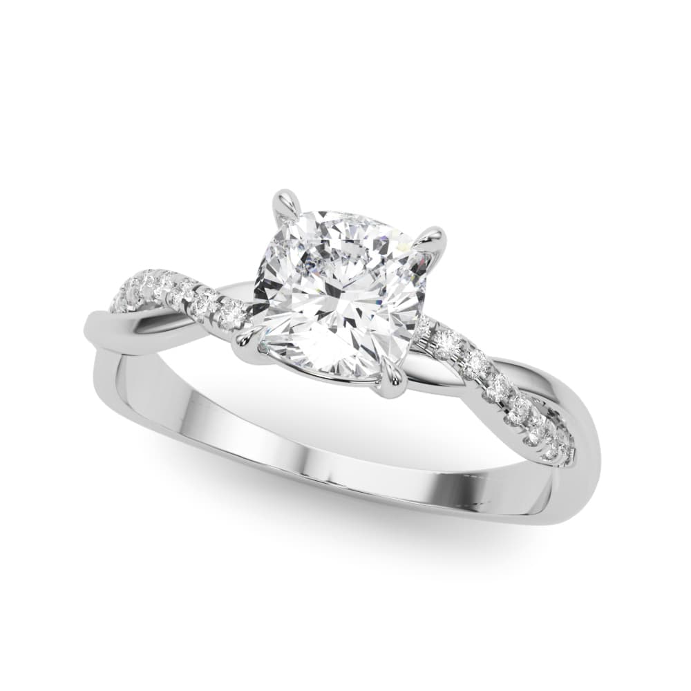 ENGAGEMENT RINGS — style 51198 in 10k White Gold
