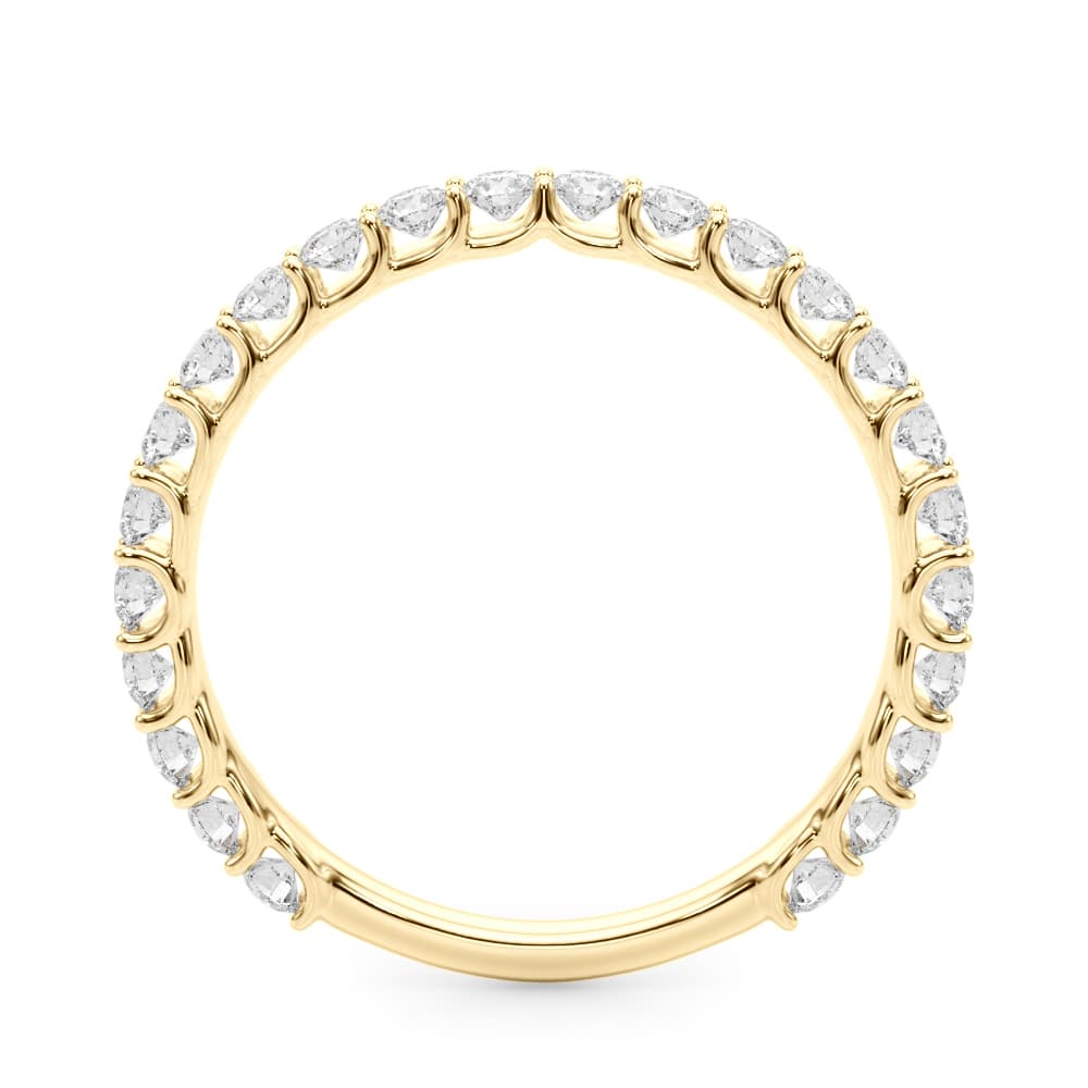 Contemporary Prong Set Bracelets (0.72 ct. tw.), Side view in yellow gold