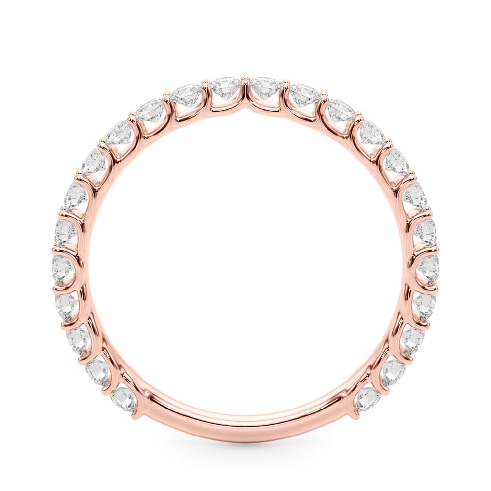 Contemporary Prong Set Bracelets (0.72 ct. tw.), Side view in rose gold