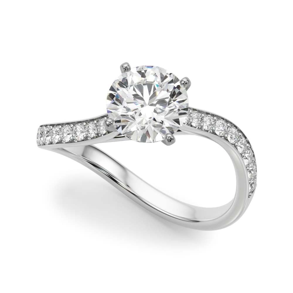 ENGAGEMENT RING — style 51222 in 10k White Gold