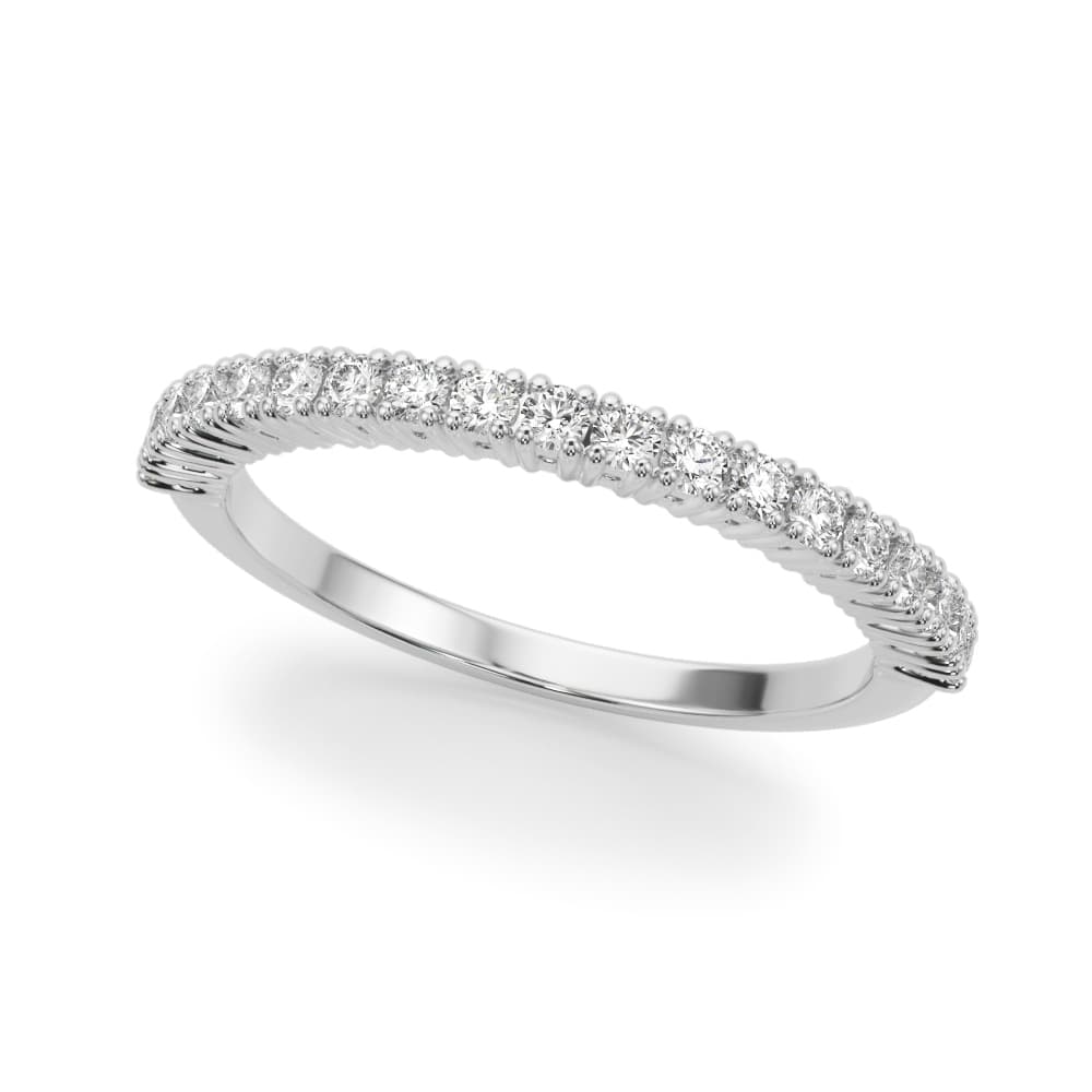 Straight Diamond Wedding Band — .035 — View 1