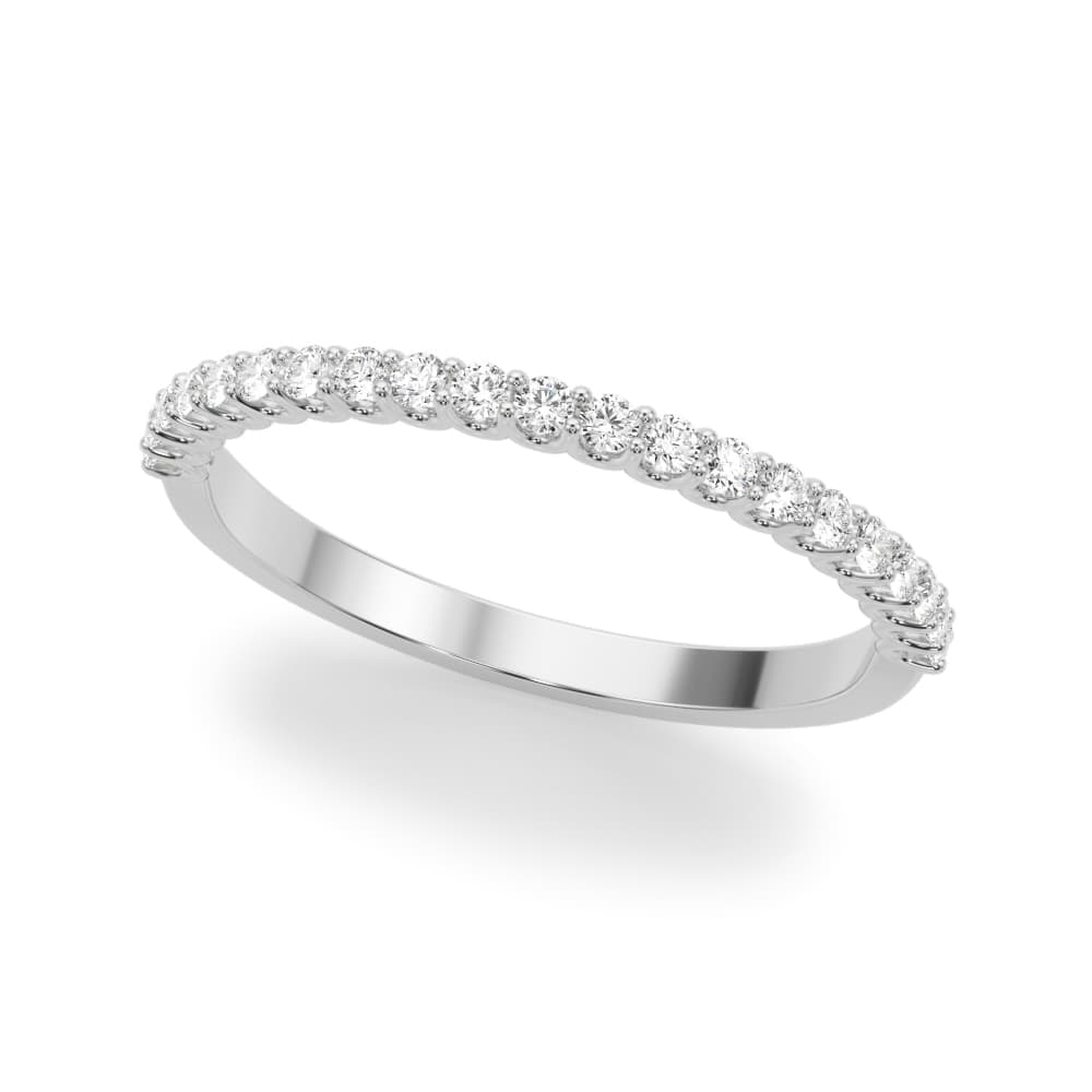U-Prong Straight Wedding Band — .04 PTS — View 1