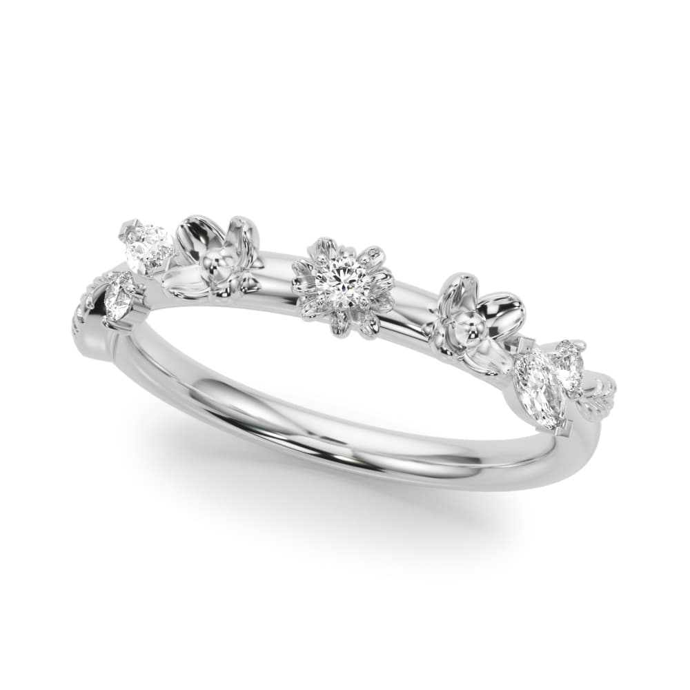 Floral Wedding Band — View 1