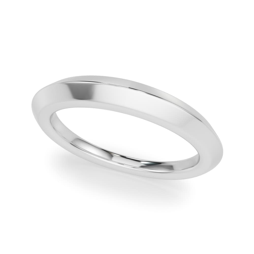 Plain Knife Edge Wedding Band — View 1