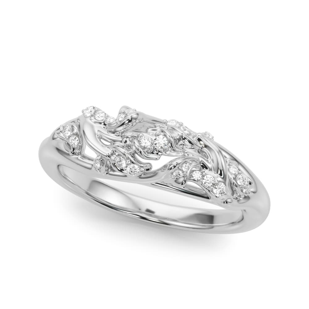 Nature Inspired Wedding Band — View 1