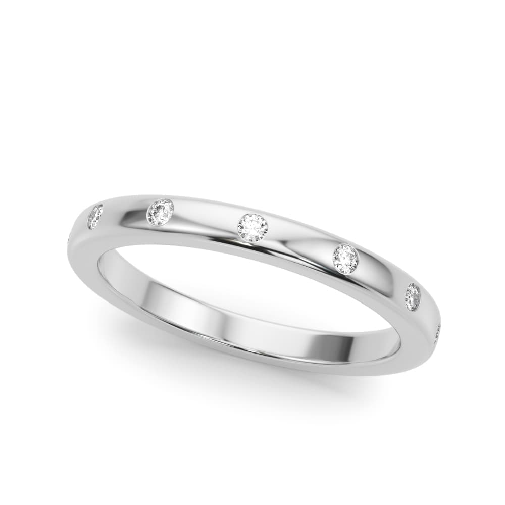 Burnished Wedding Band — View 1