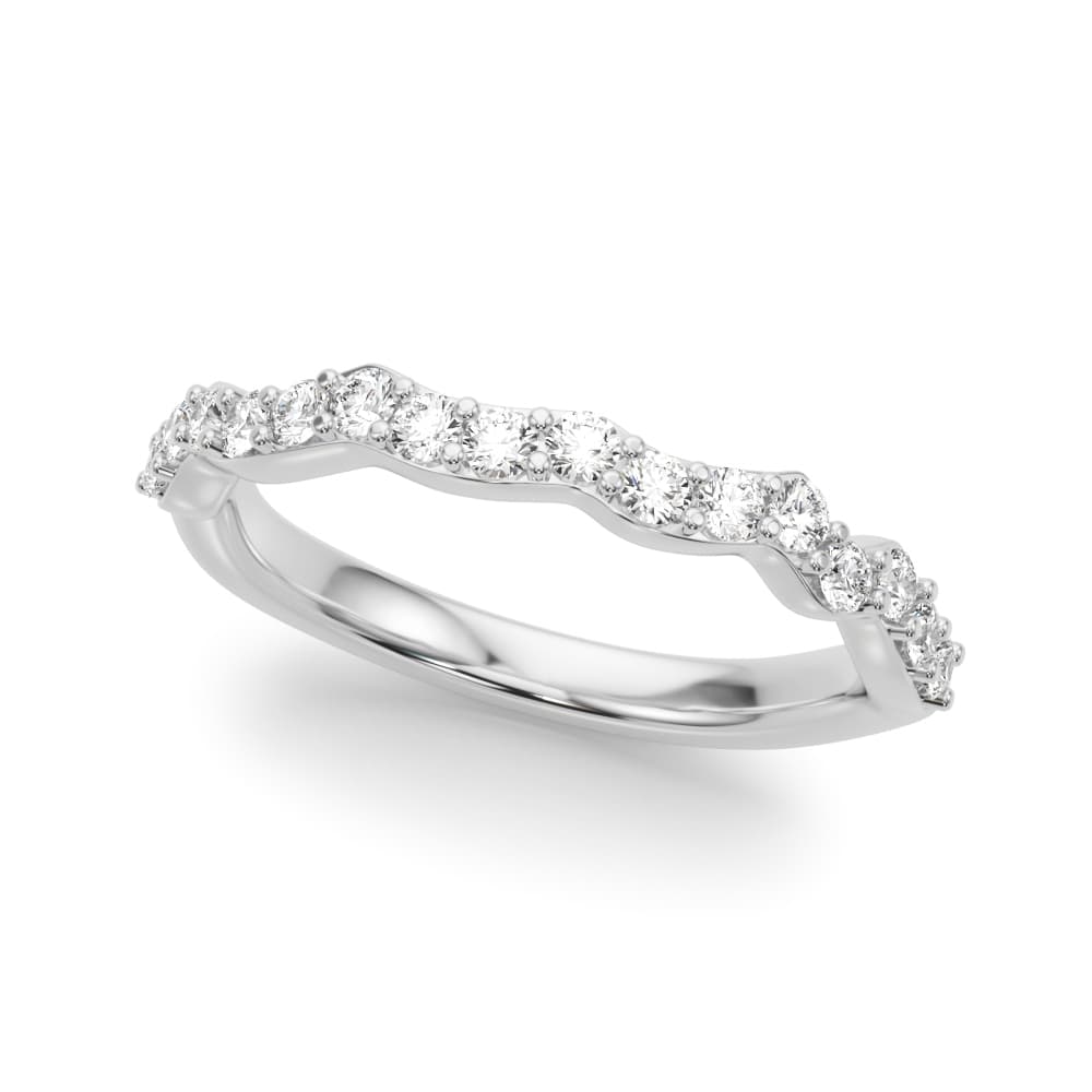 Curved Wedding Band — View 1