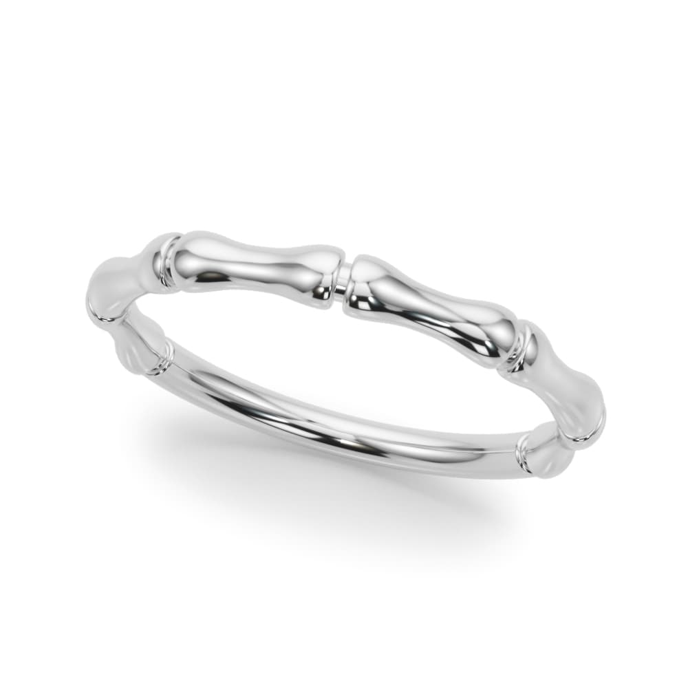 Bamboo Style Wedding Band — View 1