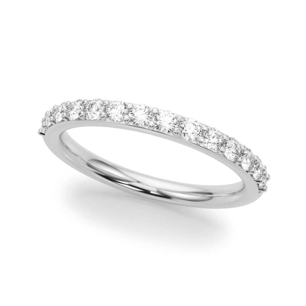 Straight Diamond Wedding Band — View 1