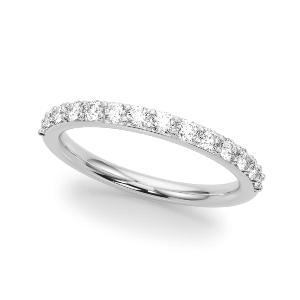 Straight Diamond Wedding Band — View 1