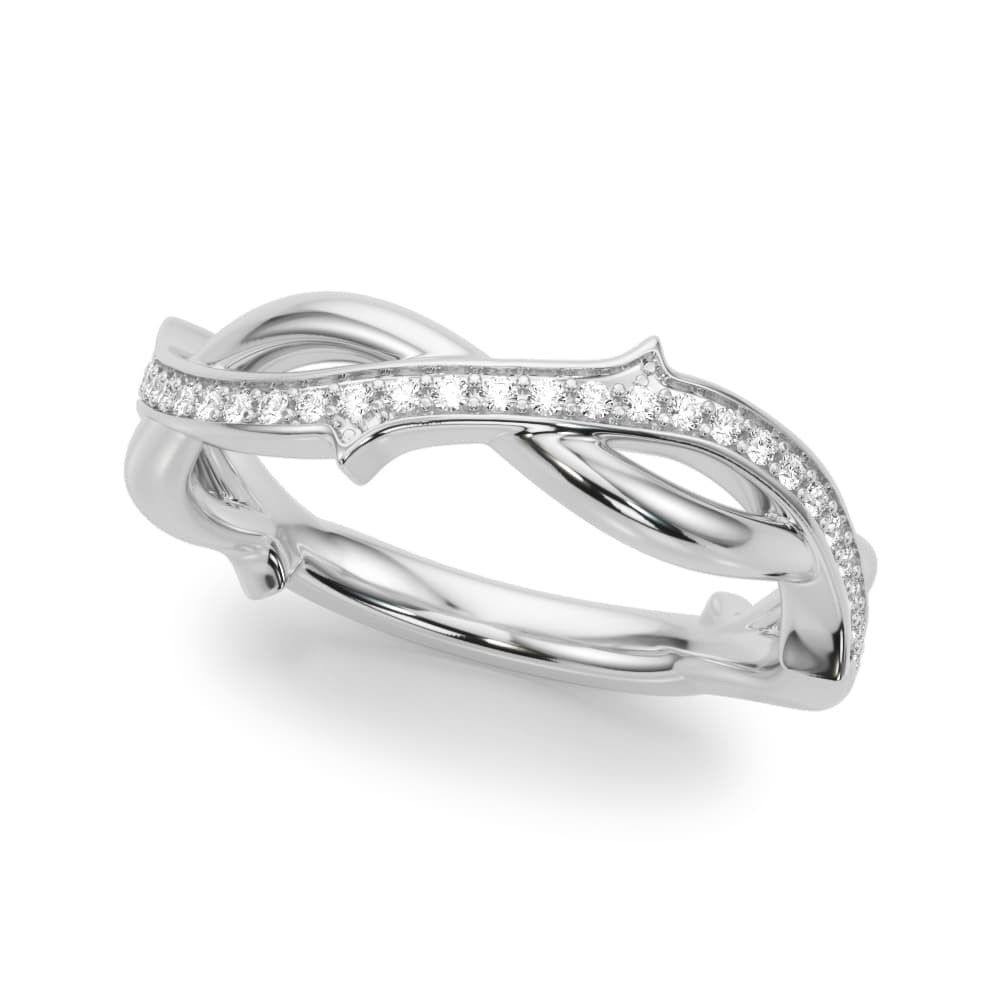 Nature Inspired Wedding Band — View 1