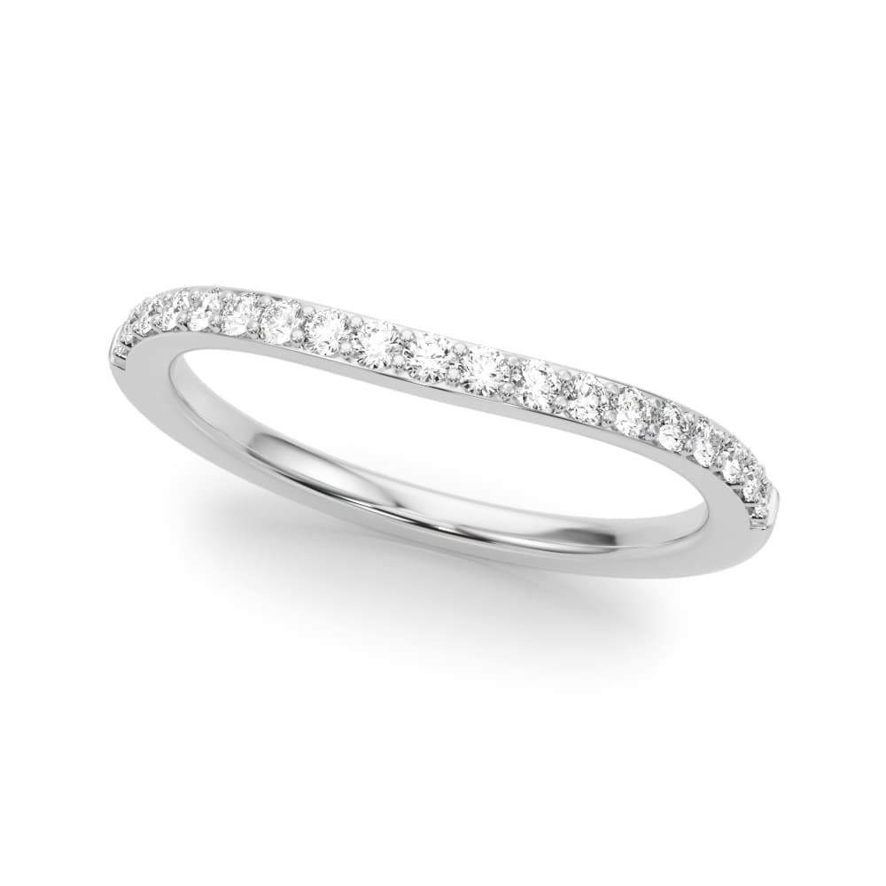 Curved Wedding Band — View 1