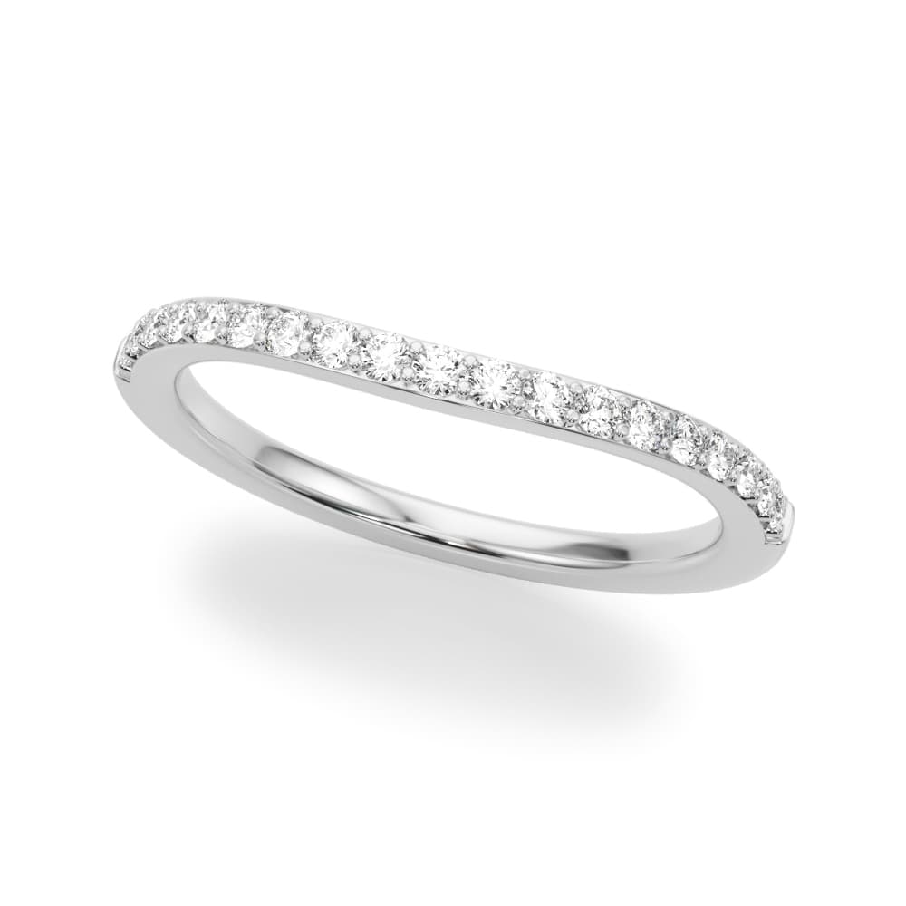 Curved Wedding Band — View 1