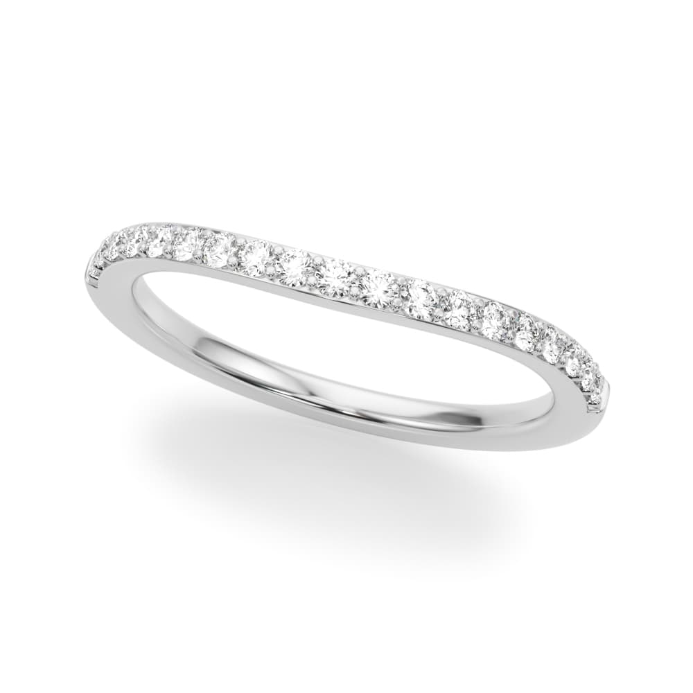 Curved Wedding Band — View 1