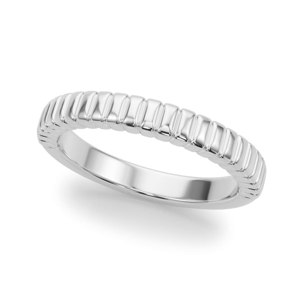 Textured Wedding Band — View 1