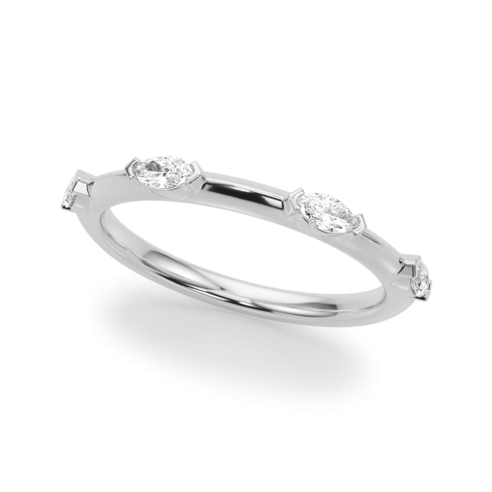 Marquise Wedding Band — View 1
