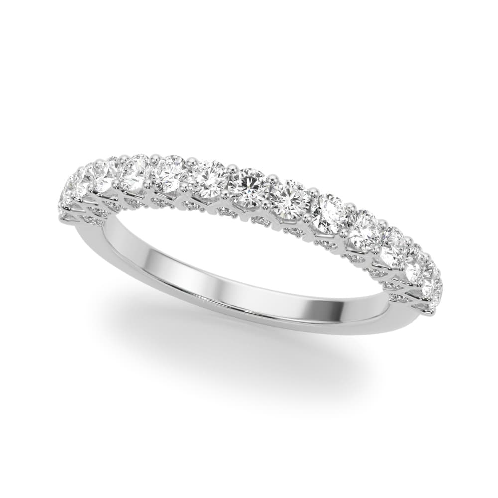 Straight Diamond Wedding Band — View 1