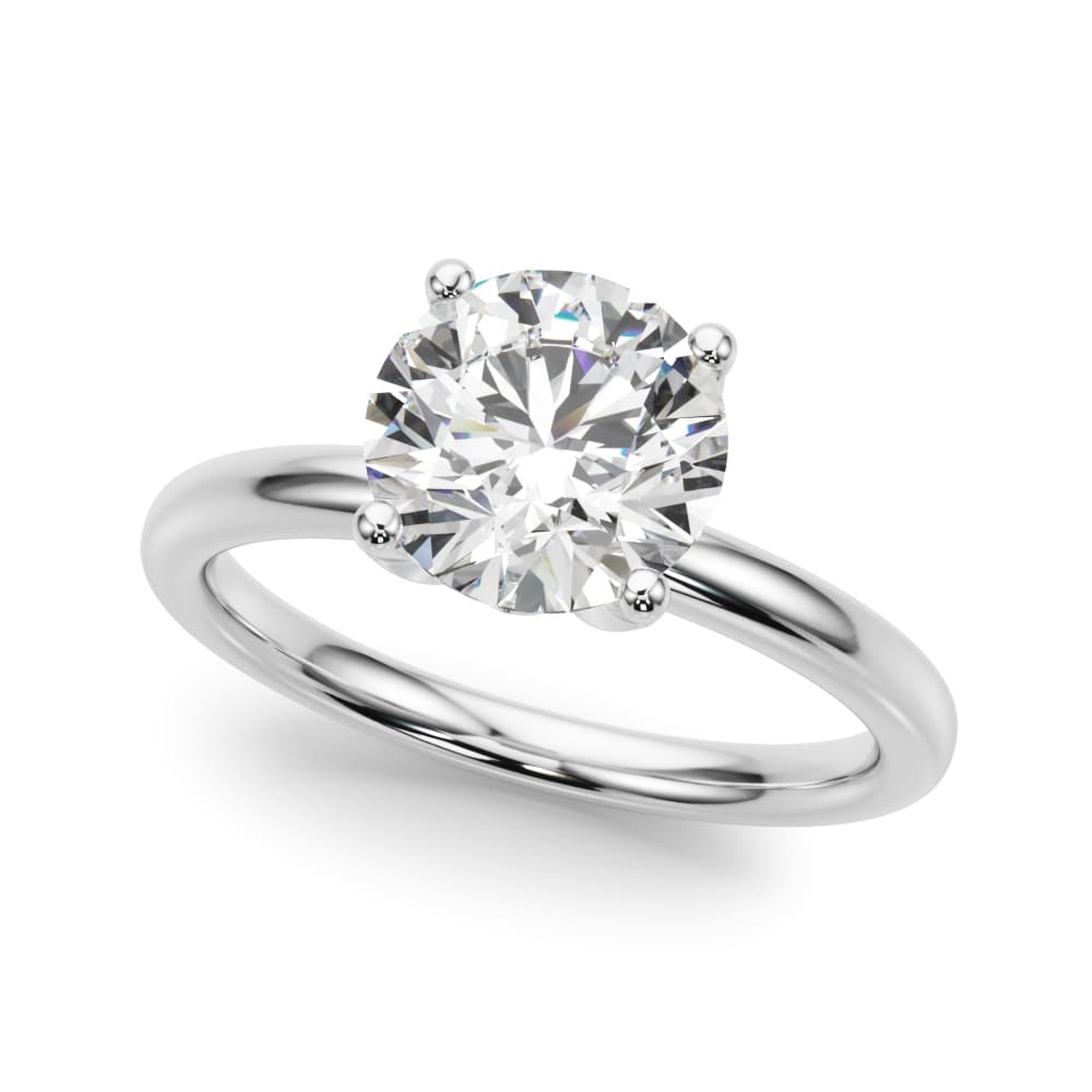 Floral Engagement Ring — style 51316 in 10k White Gold