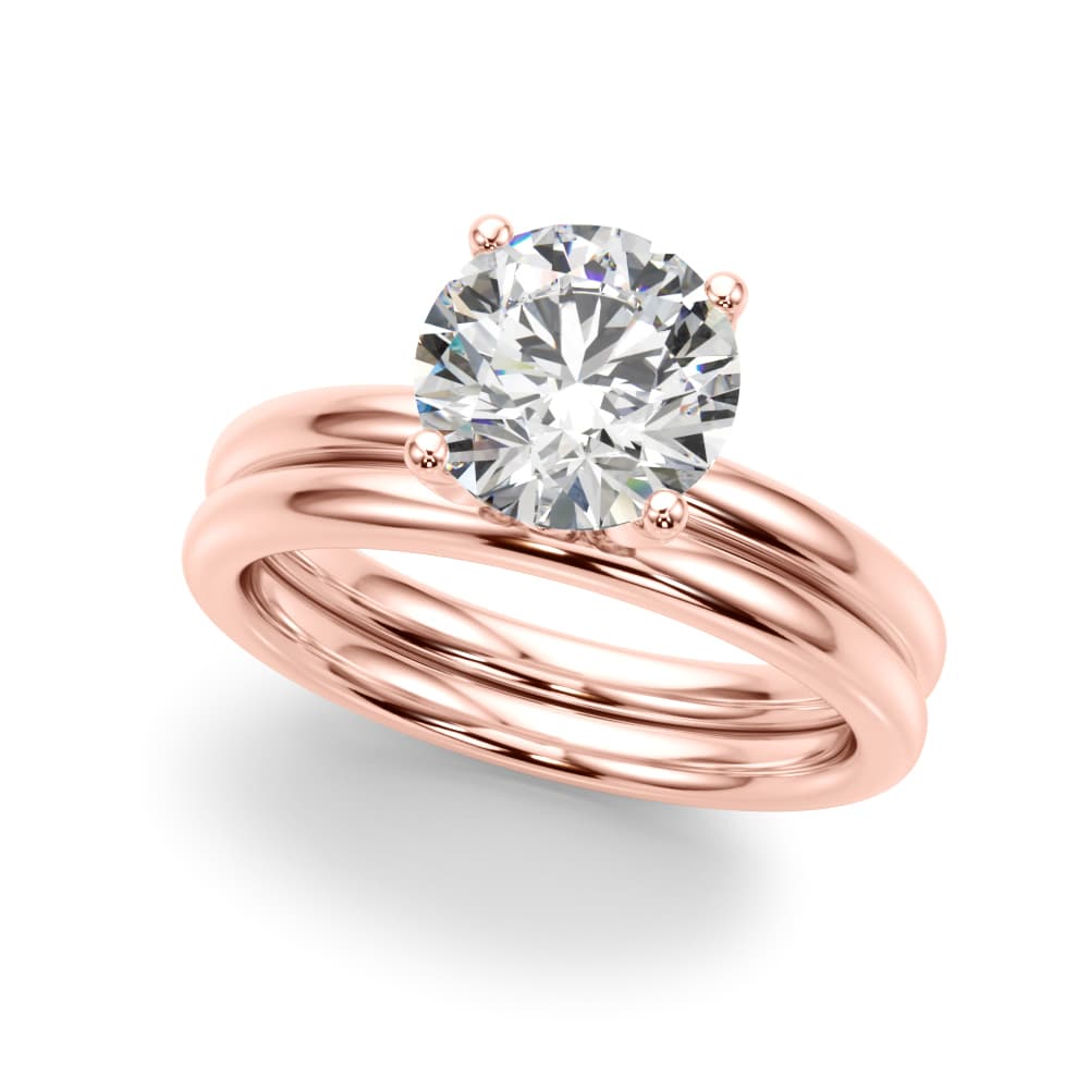 Floral Engagement Ring, style 51316, On hand view in rose gold