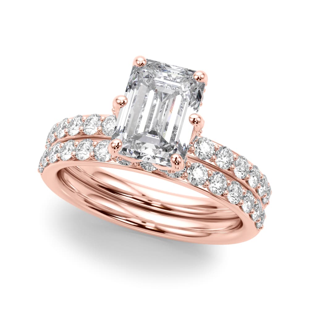 Engagement Ring, style 51331, On hand view in rose gold