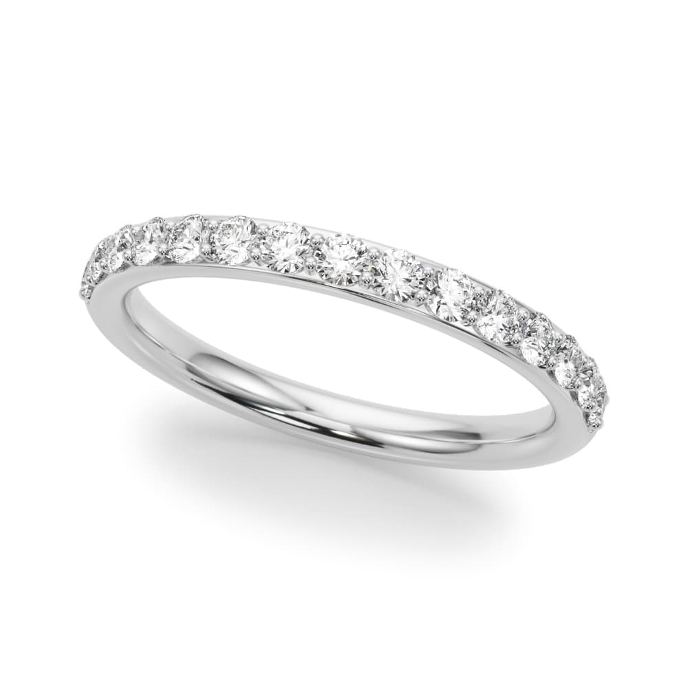 Shared Prong Wedding Band — View 1