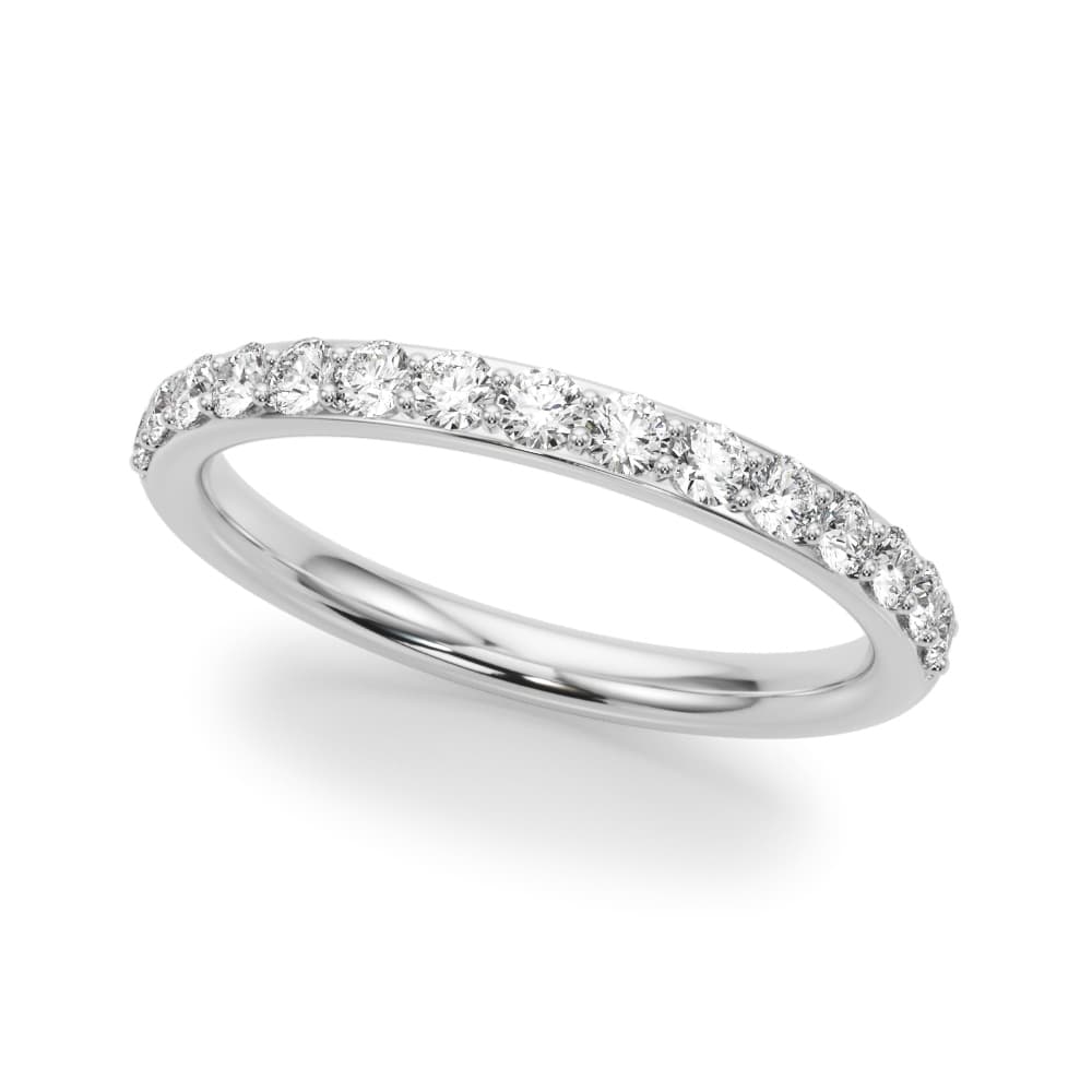 Shared Prong Wedding Band — View 1