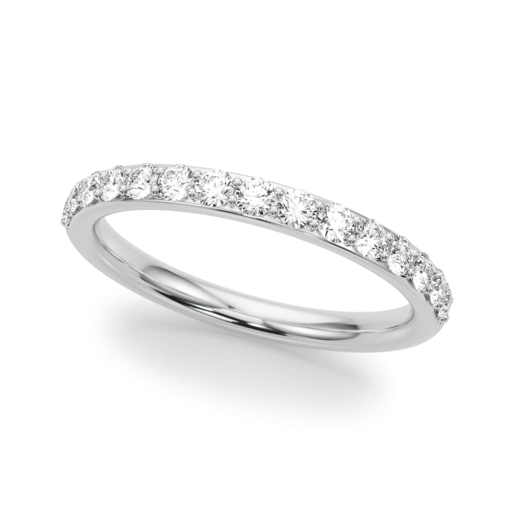 Shared Prong Wedding Band — View 1