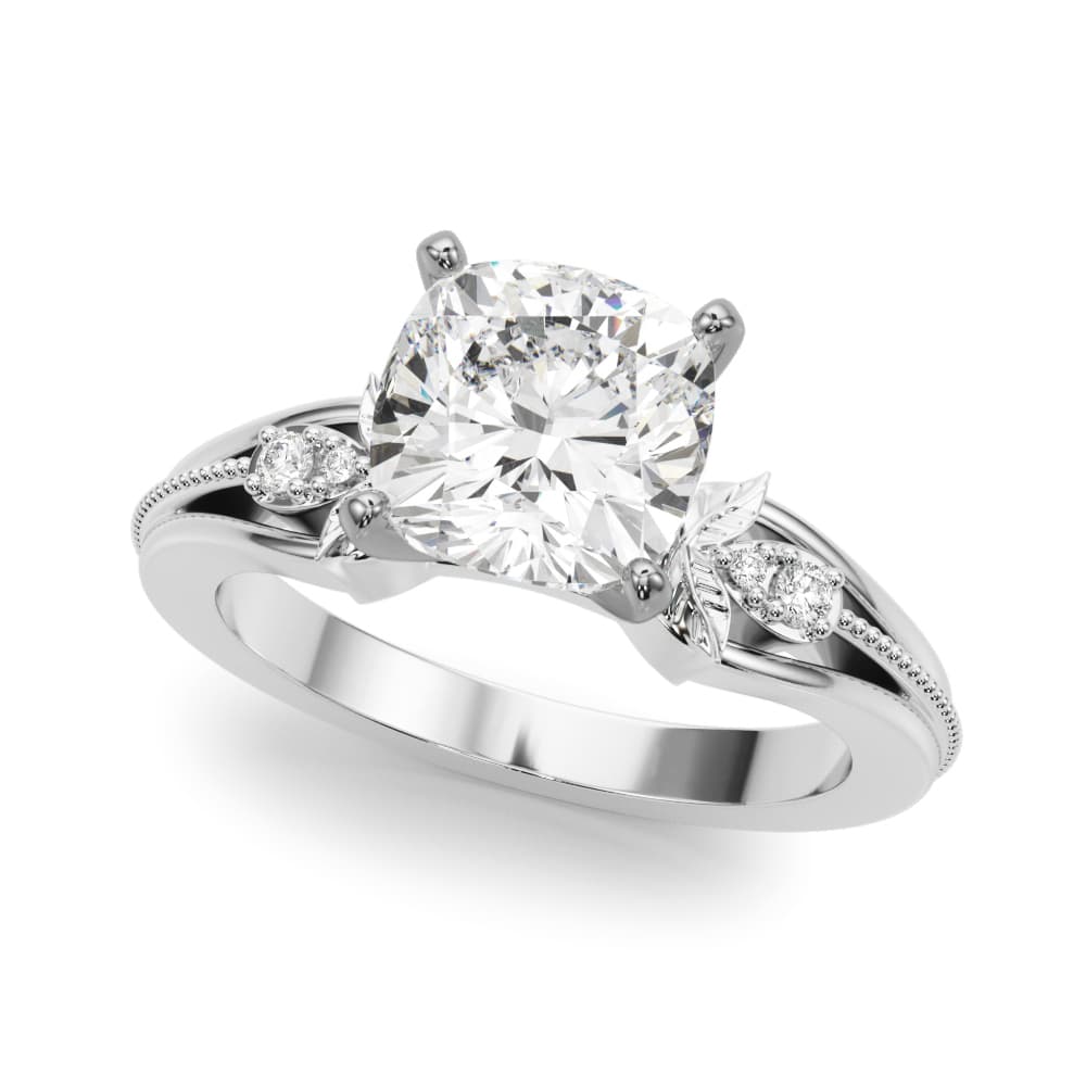 Nature-Inspired Engagement Ring — style 51361 in 10k White Gold