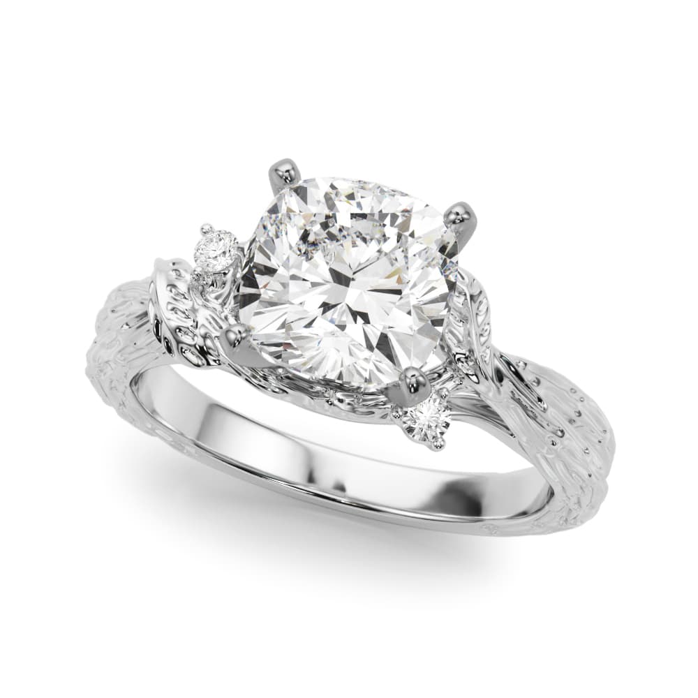 Nature-Inspired Engagement Ring — style 51362 in 10k White Gold