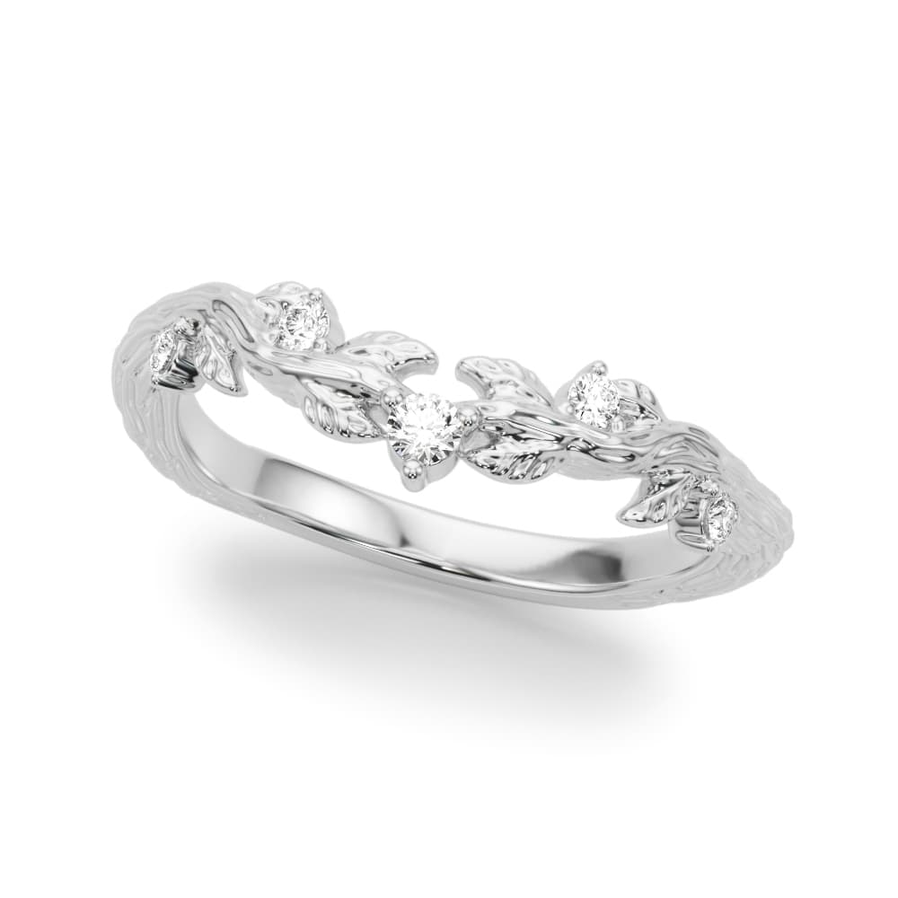 Nature Inspired Wedding Band — View 1