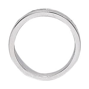 Channel Band Men's Ring (0.84 ct. tw.), Side view in white gold or platinum