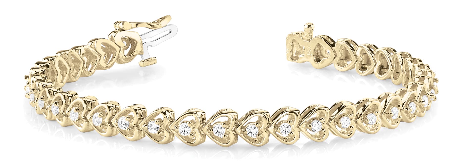 Bracelet (3/4 ct. tw.), Front view in yellow gold