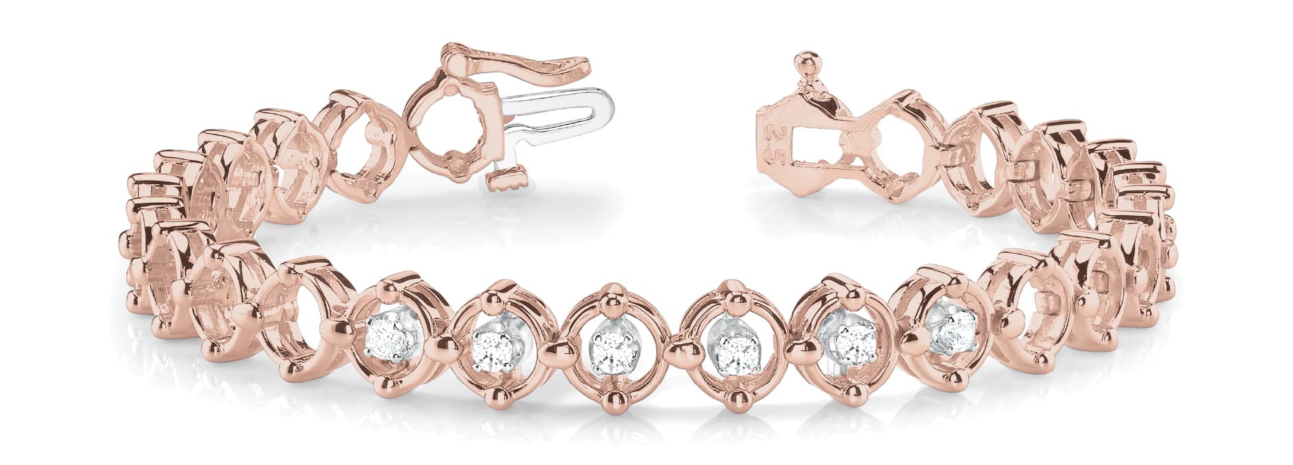 Bracelet (50 ct. tw.), Front view in rose gold