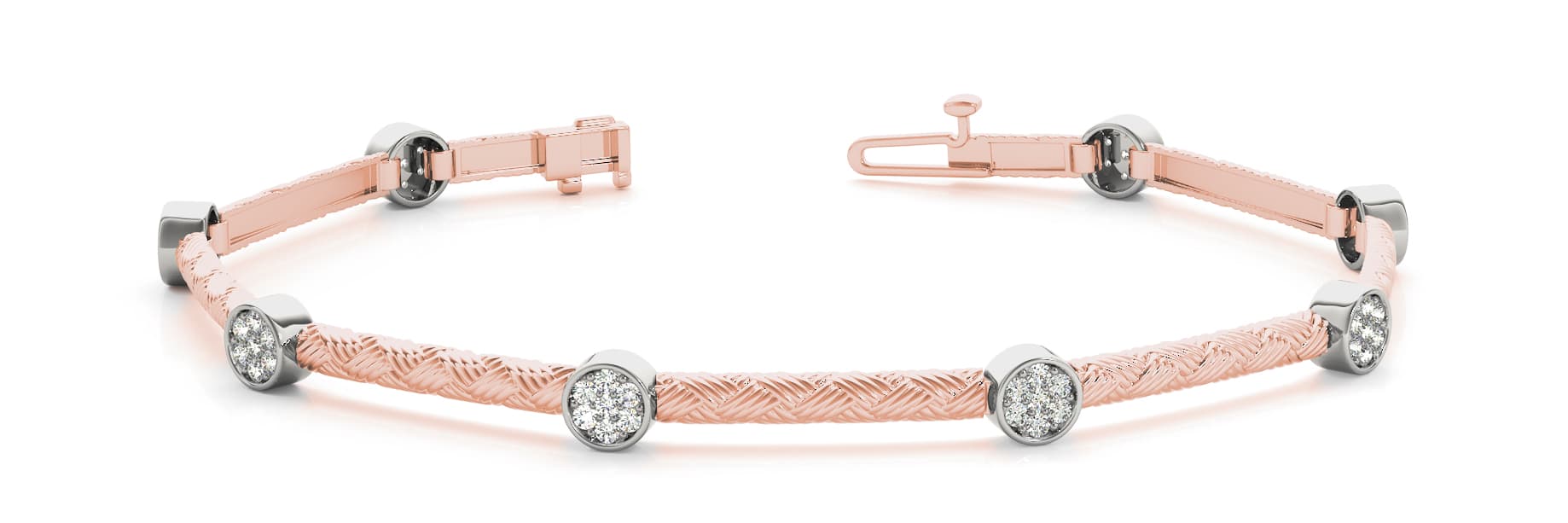 Bracelet (0.42 ct. tw.), Front view in rose gold