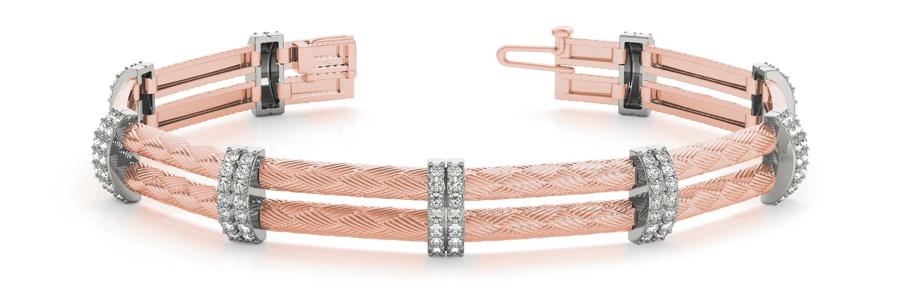 Bracelet (1 7/8 ct. tw.), Front view in rose gold