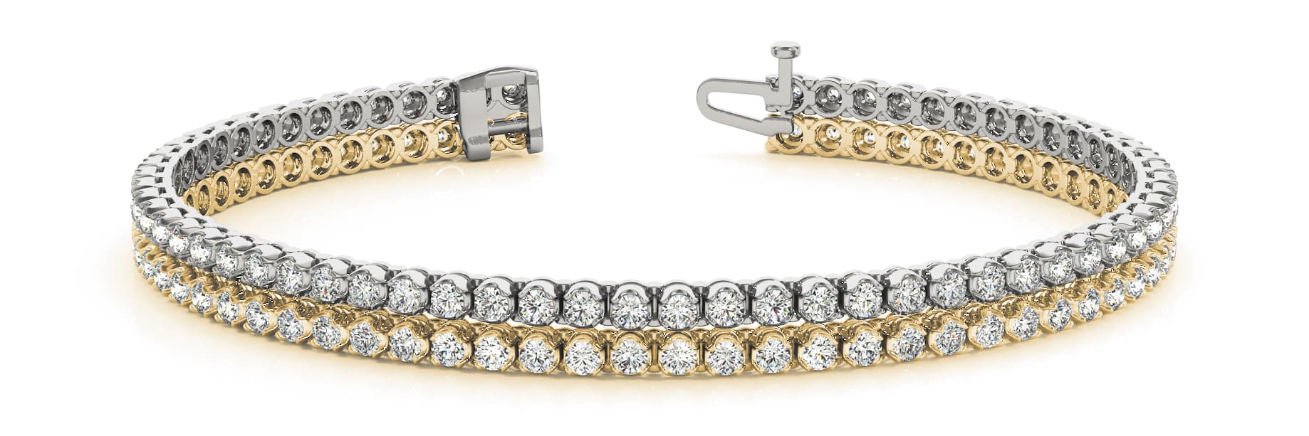 Bracelet (1 7/8 ct. tw.), Front view in yellow gold