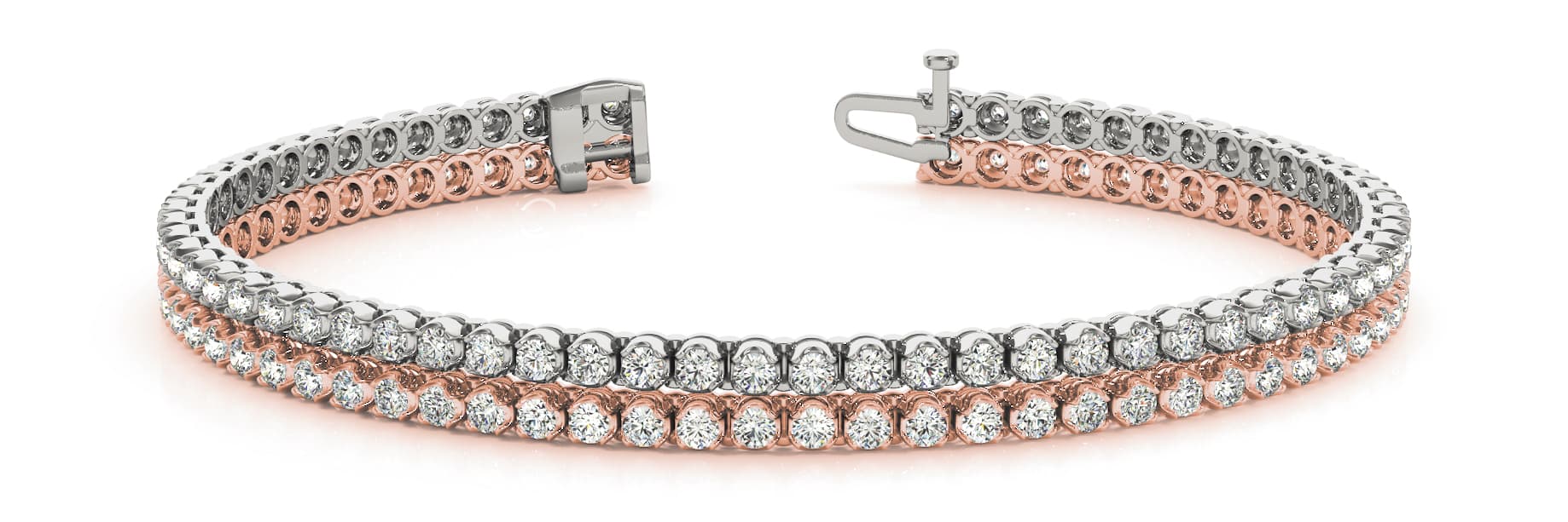 Bracelet (1 7/8 ct. tw.), Front view in rose gold
