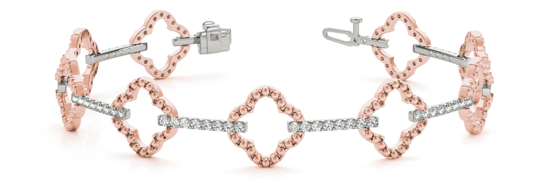 Bracelet (3/4 ct. tw.), Front view in rose gold