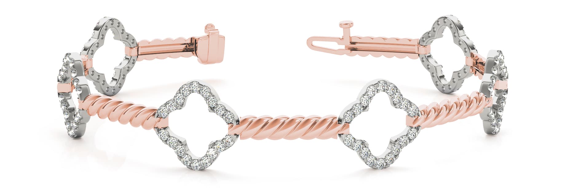 Bracelet (1.08 ct. tw.), Front view in rose gold